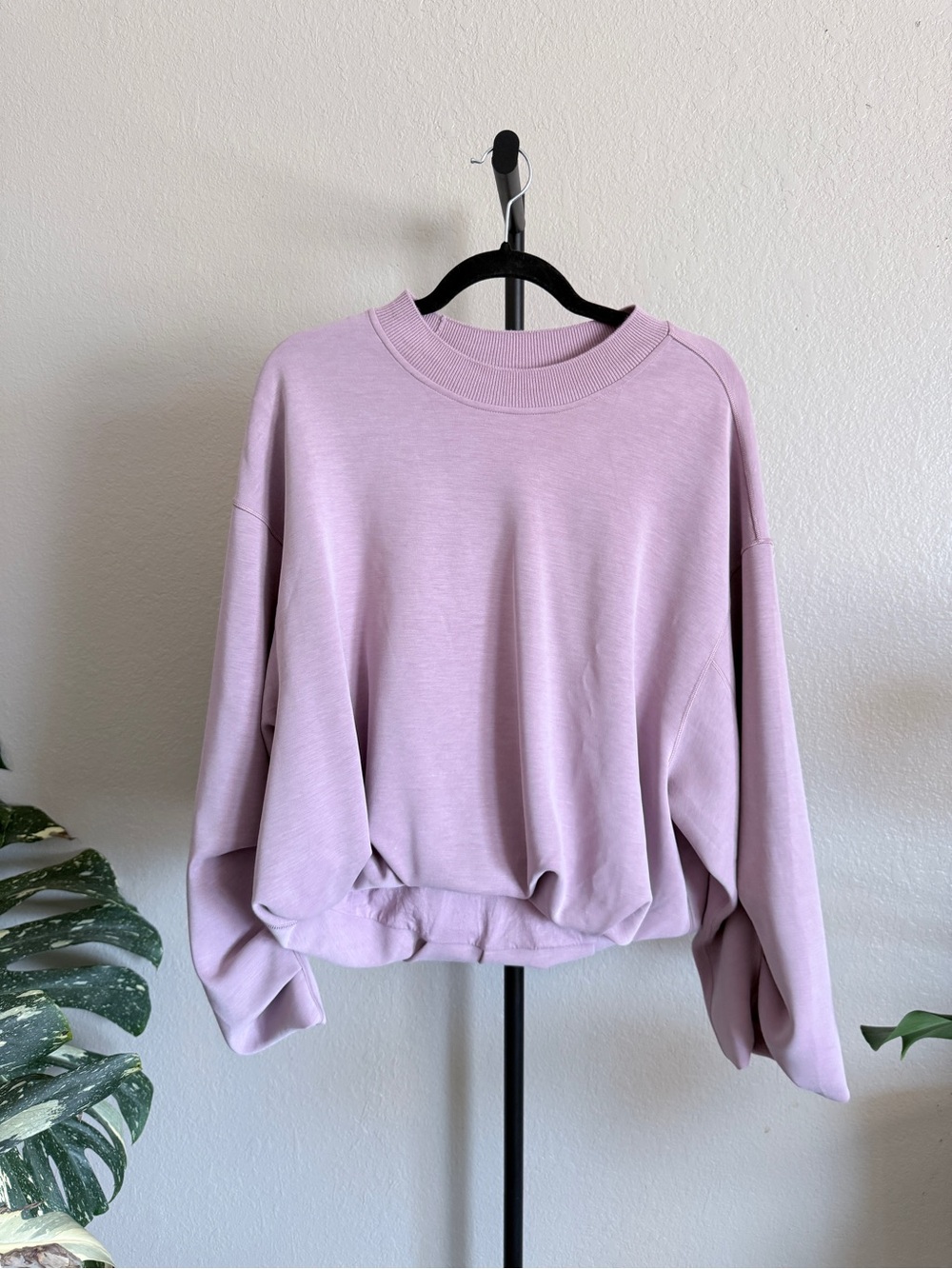 lululemon athletica Lavender Crew Neck Sweatshirt